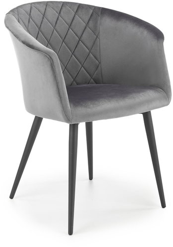 BELIANI armchair ESLOV, velvet, folding, yellow, 222350 - Armchair - Main image