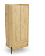 Halmar Mobius 2D, přírodní hikora / přírodní hikora, lamino - Šatní skříň