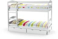 Halmar Patrová postel Sam s matrací, bílá - Postel