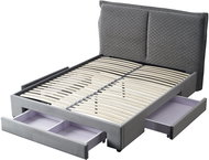 Halmar Postel Becky 160, světle šedá - Postel