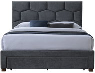 Halmar Harriet 160 postel se zásuvkami jasan samet 3p=1ks - Postel