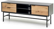 Halmar Murano, artisan oak / black - TV Table