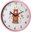 Children’s Wall Clock, 22.5 cm, Bear, Pink Frame