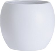 H&L Oval Obal keramický 19,5 × 19,5 × 16 cm bílý - Obal na květináč