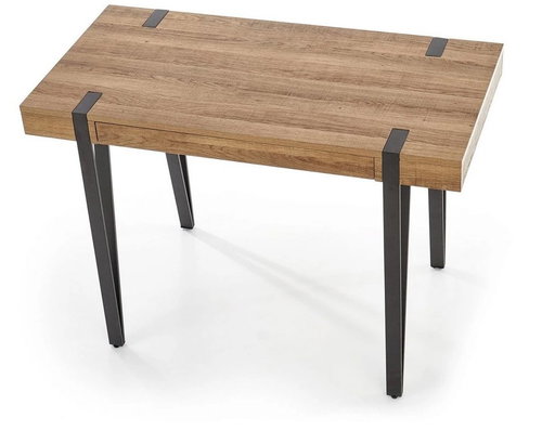 Halmar B39, honey walnut/black - Writing Desk - Main image