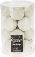 H&L Sada 16ks vánočních ozdob koule 3,5cm, bílá - Christmas Ornaments