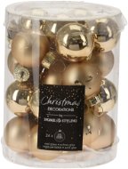 H&L Sada 24ks vánočních ozdob koule 2,5cm, zlatá - Karácsonyi díszítés