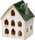 LED light-up house 12 cm, green