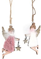 H&L Vánoční závěsná dekorace Anděl, set 2ks anděl s hvězdou - Christmas Ornaments