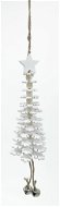 H&L Závěsný Vánoční stromek natural 30cm, vločka - Vánoční dekorace