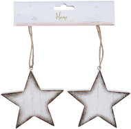 H&L Závěsná dekorace hvězda, set 2ks, 10cm - Christmas Decoration