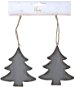 H&L Závěsná dekorace strom, set 2ks, 10cm - Karácsonyi díszítés