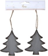 H&L Závěsná dekorace strom, set 2ks, 10cm - Vánoční dekorace