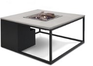 COSI Stůl s plynovým ohništěm -  Cosiloft 100 černý rám/šedá deska - Zahradní stůl