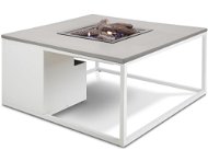 COSI- Cosiloft 100 Gas Fire Pit Table White Frame / Grey Top - Garden Table