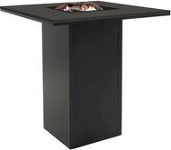 Table with gas fireplace COSI- Cosiloft bar table black frame / black top - Garden Table