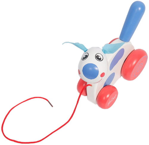 Hamleys Pulling Dog - Wooden Toy - Main image