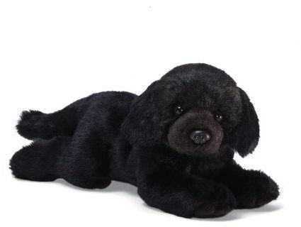 Black labrador soft outlet toy