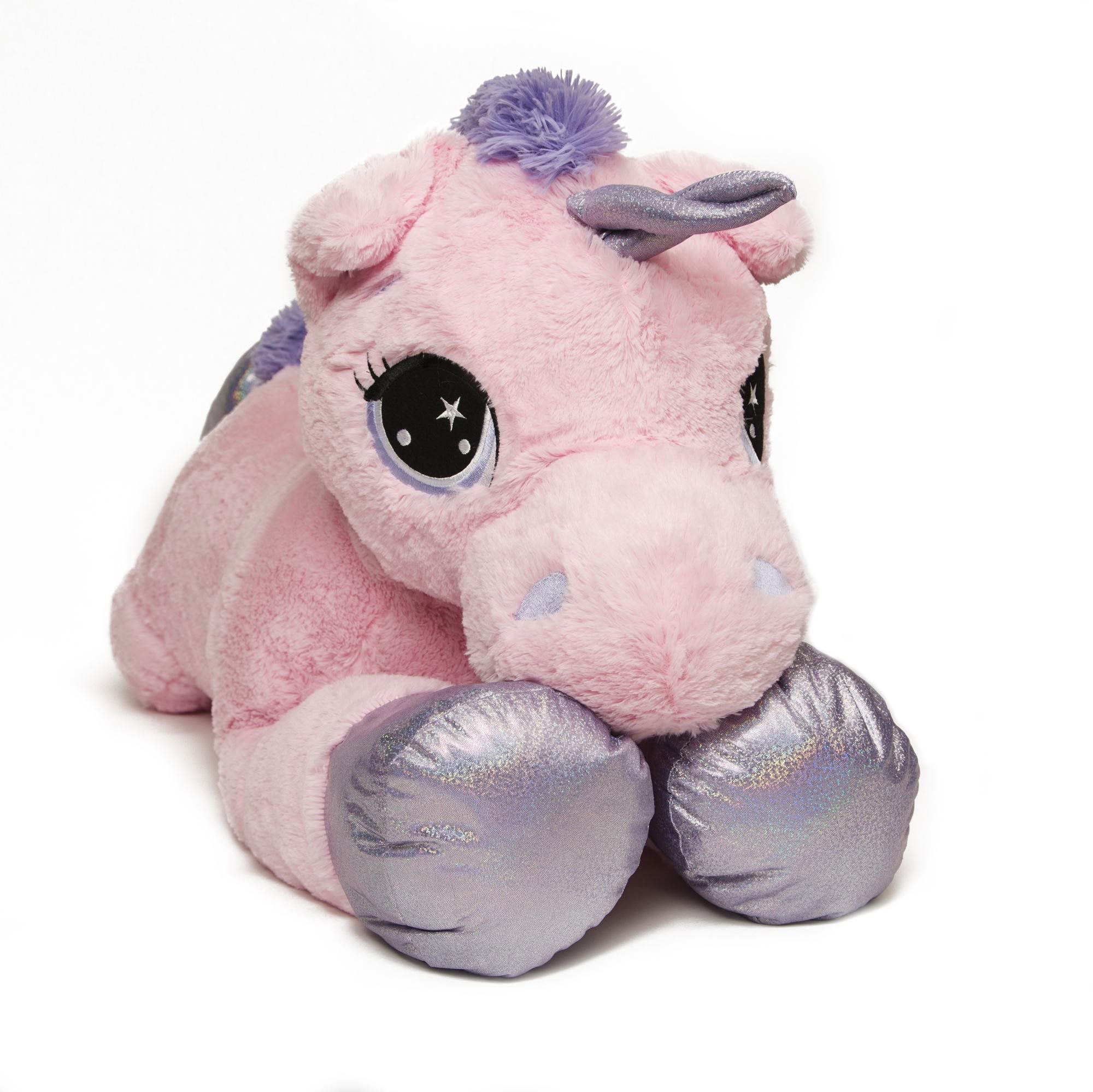 Hamleys giant pink hot sale unicorn soft toy