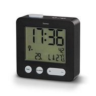 HAMA Piccolo, radio controlled alarm clock, black - Alarm Clock