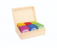 Hampstead Tea Přírodní dřevěná kazeta mix sáčkových čajů 78 ks 6 druhů - Gift Set