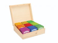 Hampstead Tea Přírodní dřevěná kazeta mix sáčkových čajů 117 ks 9 druhů - Gift Set