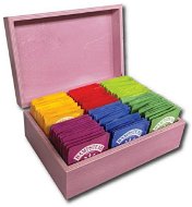 Hampstead Tea Mix vreckových BIO čajov 78 ks 6 druhov, ružová drevená kazeta - Čaj