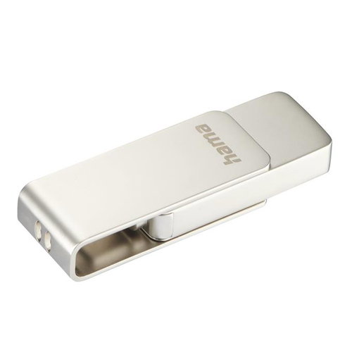 Hama USB flash drive Uni-C Rotate Pro, USB-C 3.1, 128 GB, 70 MB/s - Flash Drive - Main image