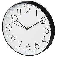 HAMA Elegance nástěnné hodiny, průměr 30 cm, tichý chod, bílé/černé - Nástěnné hodiny