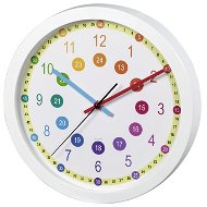 HAMA Easy Learning, dětské nástěnné hodiny, průměr 30 cm, tichý chod - Nástěnné hodiny
