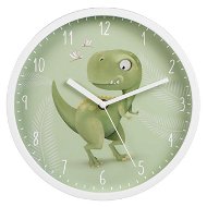 HAMA Happy Dino, dětské nástěnné hodiny, průměr 25 cm, tichý chod - Nástěnné hodiny