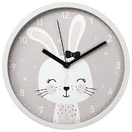 HAMA Lovely Bunny, dětské nástěnné hodiny, průměr 25 cm, tichý chod - Nástěnné hodiny