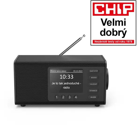 Hama DR1000, FM/DAB/DAB+, fekete