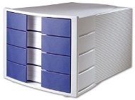 HAN 4 zásuvky, modrý - Zásuvkový box