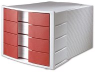 HAN 4 Drawers, Red - Drawer Box