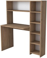 KALUNE DESIGN s regálem Hapos 113 cm dub přírodní - Writing Desk