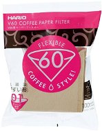 Hario papierové filtre V60-01, nebielené 100 ks - Filter na kávu