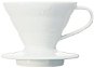 Hario Dripper V60-01, Ceramic, White - Drip Coffee Maker