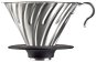 Hario Dripper V60-02, acél, szilikon alappal - Filteres kávéfőző