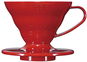 Hario DripperV60-01, keramický, červený - Drip Coffee Maker