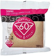 Hario Misarashi papírové filtry V60-03, nebělené, 100ks - Filtr na kávu