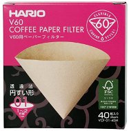 Hario Misarashi papierové filtre V60-01, nebielené, 40 ks - Filter na kávu