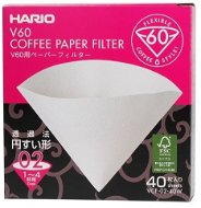 Hario papierové filtre V60-02, biele, 40 ks - Filter na kávu