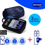 HARTMANN Veroval Compact + Connect mit AFIB und Bluetooth-Anschluss + Adapter (Set), 3 Jahre Garantie - Manometer