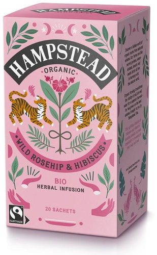 Hampstead Tea BIO šípkový čaj s ibiškem 20ks - Čaj - Hlavní obrázek