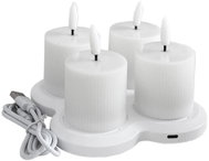 Haushalt Rechargeable LED candles, 5 cm, 4 pcs - LED Candle