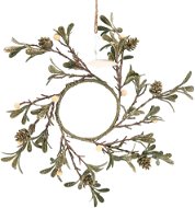 Christmas Wreath H&L Bobulový věnec 35cm, bílé bobule - Vánoční věnec