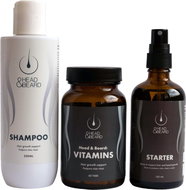 Head and Beard Sada na růst vlasů 3ks - Haircare Set