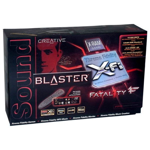 Zvuková karta Creative SOUND BLASTER X-Fi Fatal1ty FPS 24-bit 7.1 DO retail - - - Hlavný obrázok