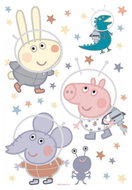 Samolepicí dekorace PEPPA PIG SPACE DK1651, 42,5 x 65 cm - Self-Adhesive Decoration